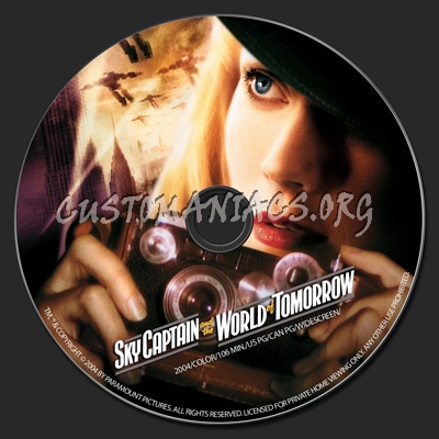 Sky Captain And The World Of Tomorrow dvd label