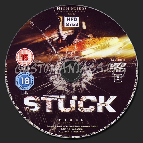 Stuck dvd label
