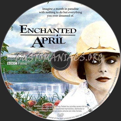 Enchanted April dvd label