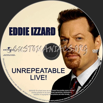 Eddie Izzard Unrepeatable dvd label