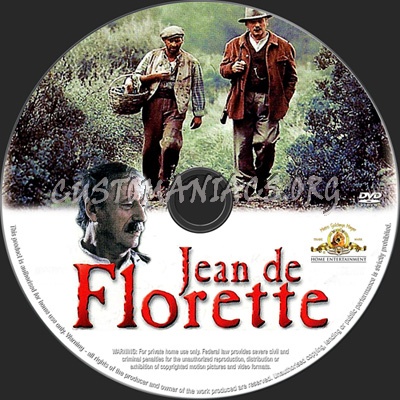 Jean de Florette dvd label