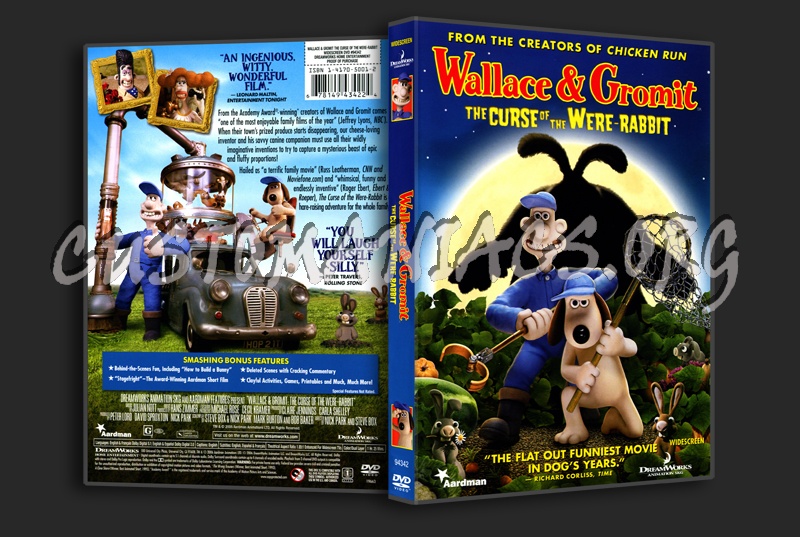 Wallace & Gromit the Curse of the Were-Rabbit dvd cover