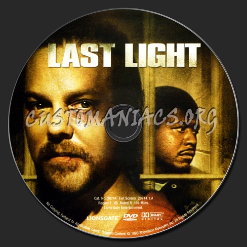 Last Light dvd label