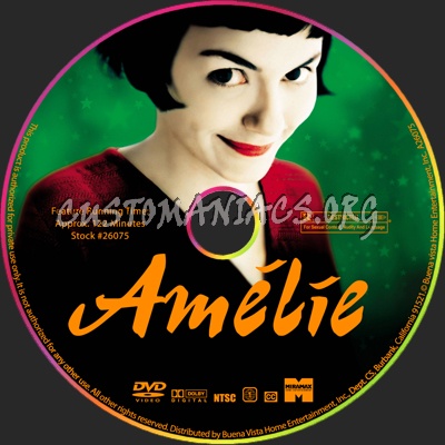 Amelie dvd label
