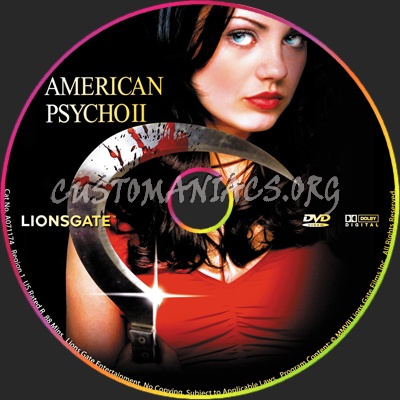 American Psycho 2 -  All American Girl dvd label