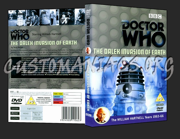 Doctor Who The Dalek Invasion Of Earth dvd cover
