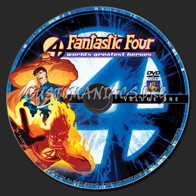 Fantastic Four Volume 1 dvd label