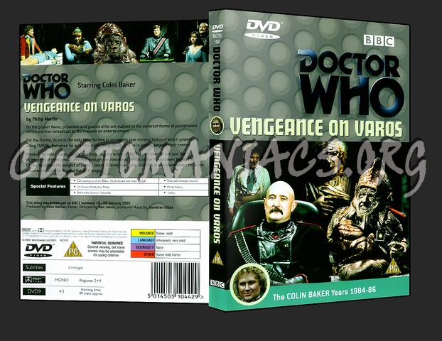 Doctor Who Vengeance On Varos dvd cover