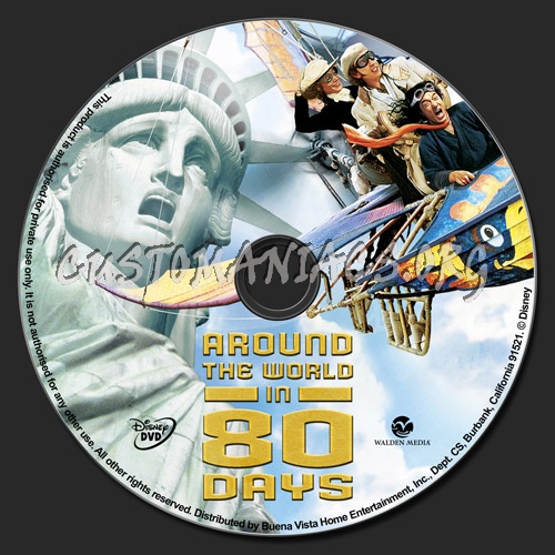 Around the World in 80 Days dvd label