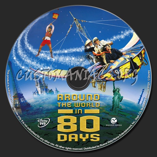 Around the World in 80 Days dvd label