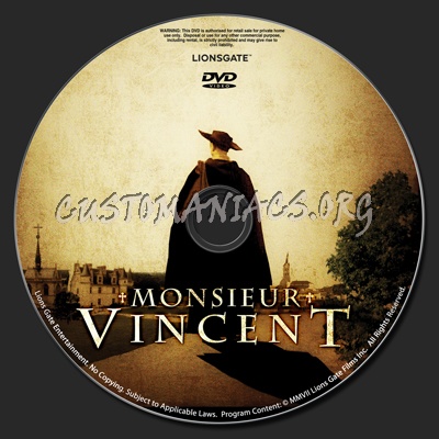 Monsieur Vincent dvd label