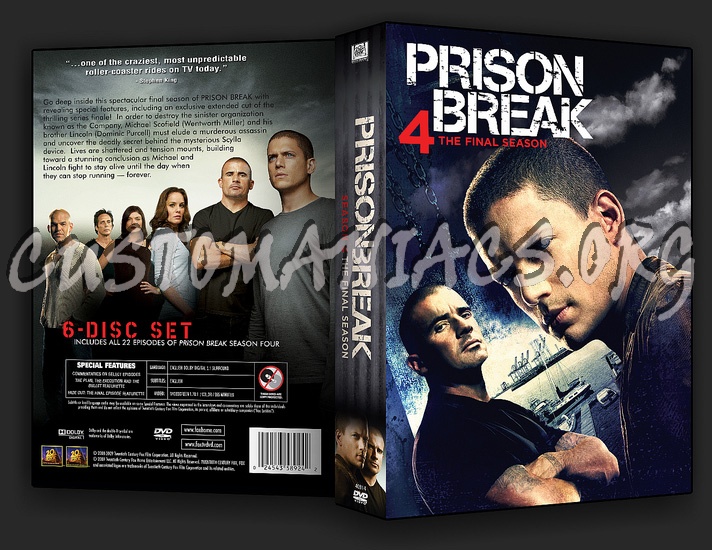 Prison Break Season 4 dvd cover