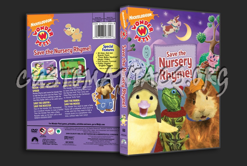 Wonder Pets! Save the Nursery Rhyme! dvd cover