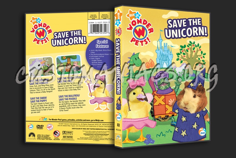 Wonder Pets! Save the Unicorn! dvd cover