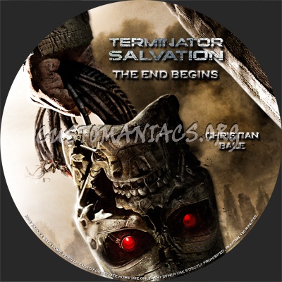 Terminator Salvation dvd label