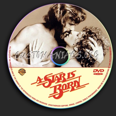 A Star Is Born dvd label