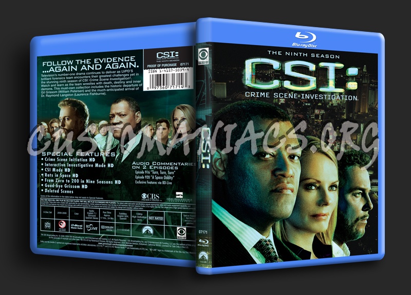 CSI Season 9 blu-ray cover