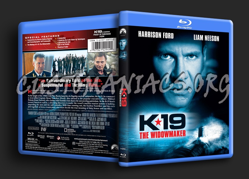 K-19 The Widowmaker blu-ray cover