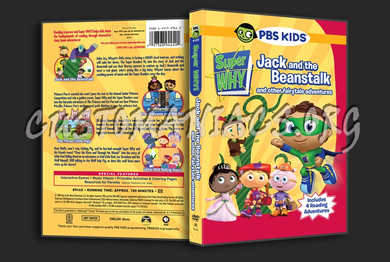 Super Why Jack and the Beanstalk and other Fairytale Adventures dvd cover