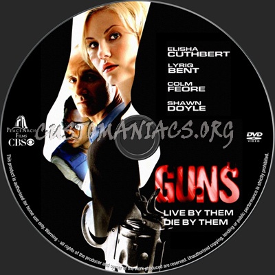 Guns dvd label