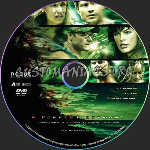 A Perfect Getaway dvd label