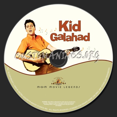 Kid Galahad dvd label