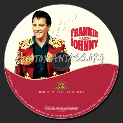 Frankie And Johnny dvd label