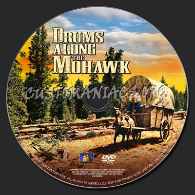 Drums Along The Mohawk dvd label