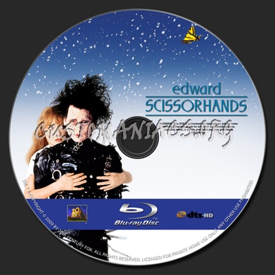 Edward Scissorhands blu-ray label