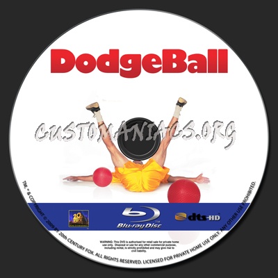 Dodgeball blu-ray label