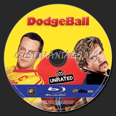 Dodgeball. blu-ray label