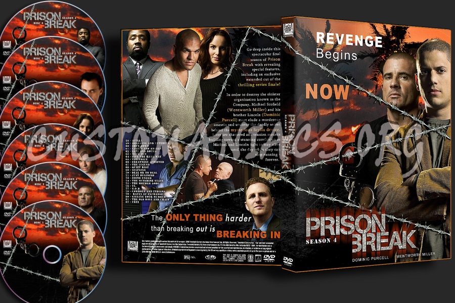 Prison Break Season 4 : Single Amaray (NEW) dvd cover