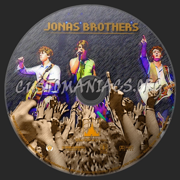 Jonas Brothers The Concert Experience dvd label