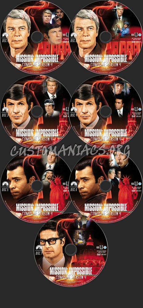 Mission Impossible Season 4 dvd label