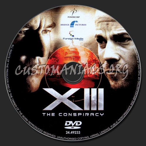 Xiii dvd label