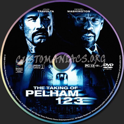 The Taking Of Pelham 123 dvd label