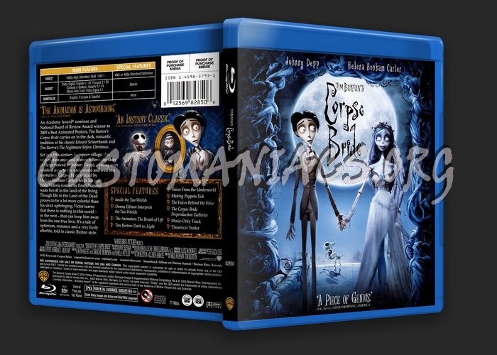 Corpse Bride blu-ray cover