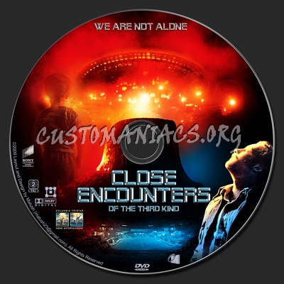 Close Encounters Of The Third Kind dvd label