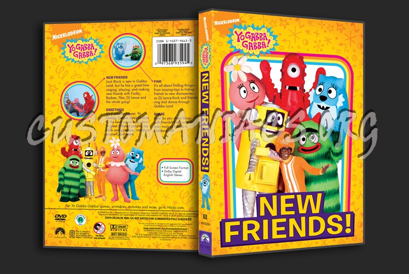 Yo Gabba Gabba!  New Friends! dvd cover