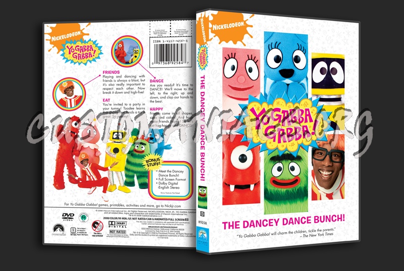 Yo Gabba Gabba!  The Dancey Dance Bunch! dvd cover