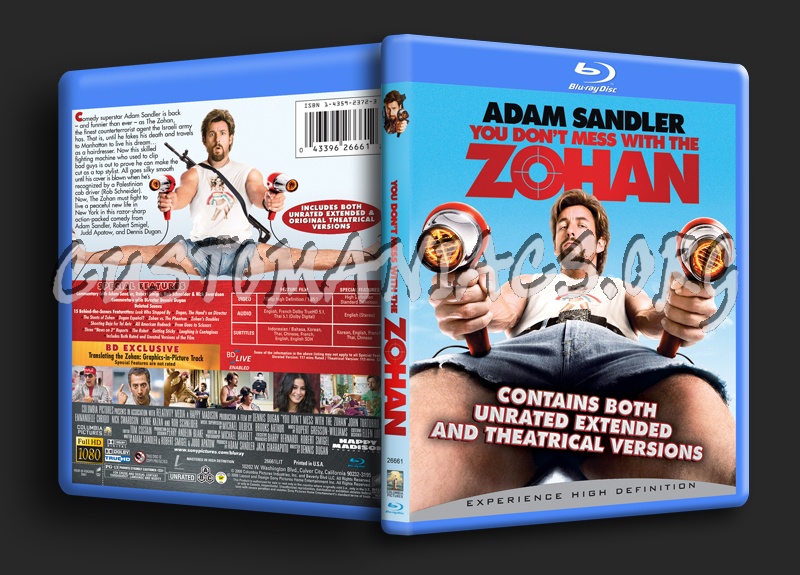 You Don't Mess With the Zohan blu-ray cover