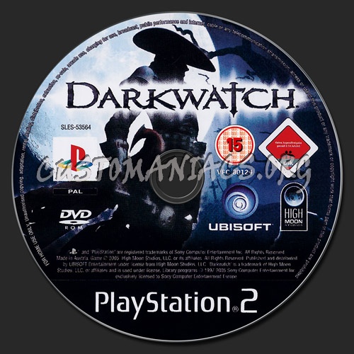 Darkwatch dvd label