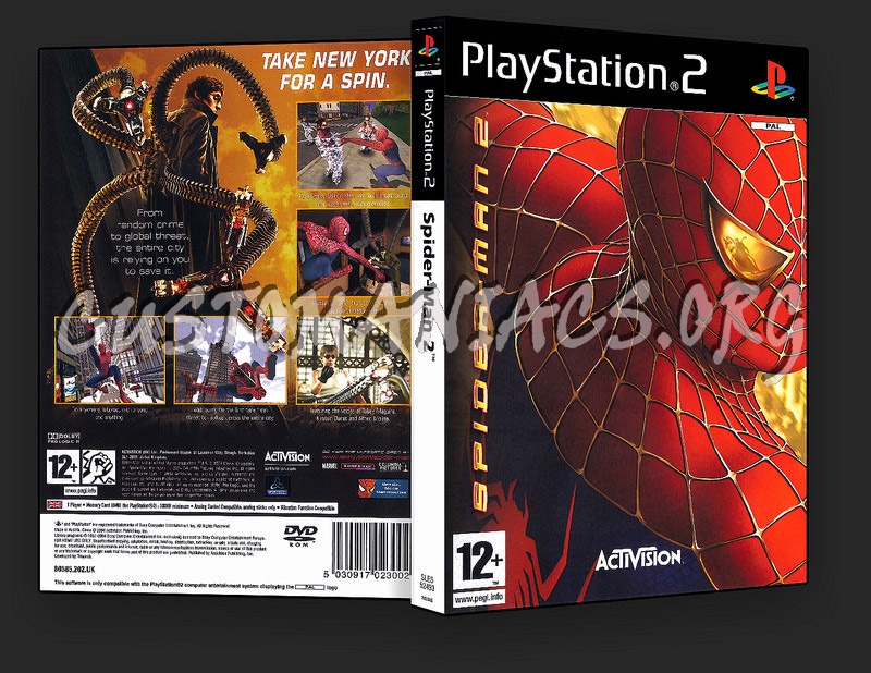 Spider-Man 2 dvd cover