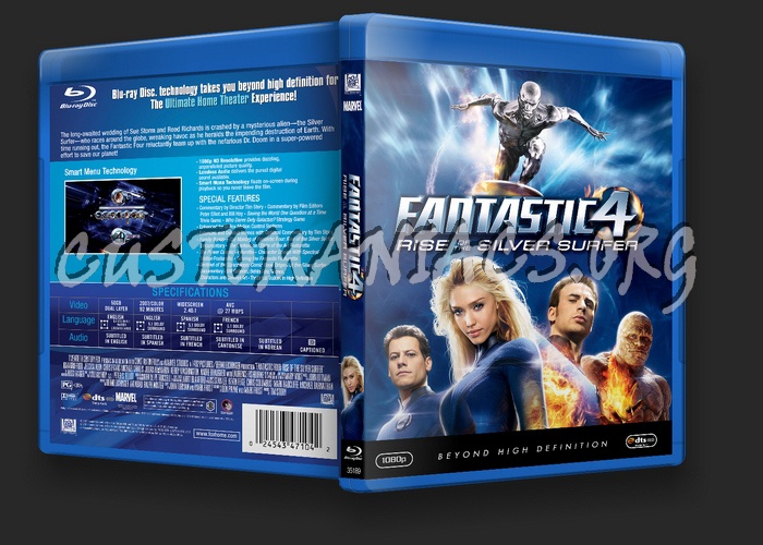 Fantastic Four: Rise of the Silver Surfer blu-ray cover