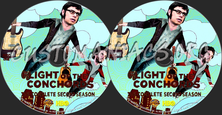 Flight of the Conchords Season 2 dvd label