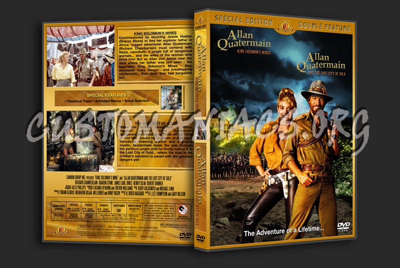 King Solomon's Mines/Allan Quatermain and the Lost City of Gold Double Feature dvd cover