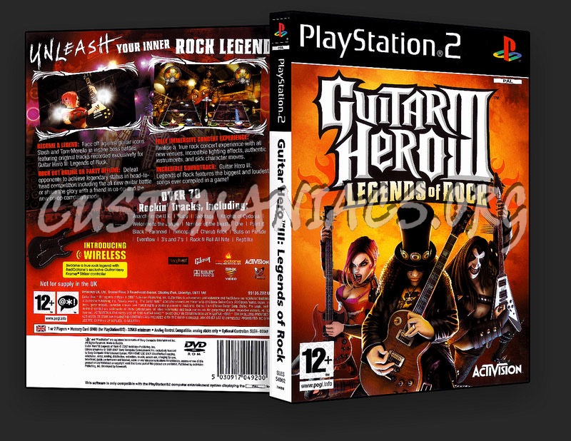Guitar Hero III: Legends of Rock dvd cover