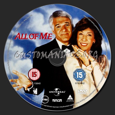 All of Me dvd label