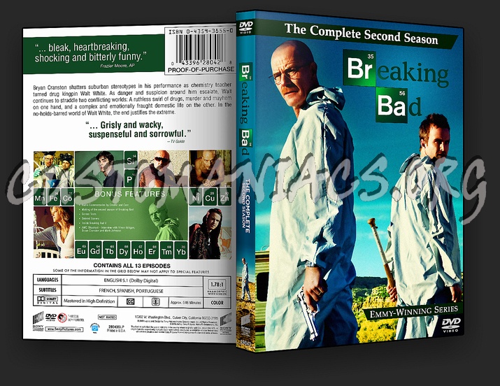 Breaking Bad - The Complete Second Season dvd cover