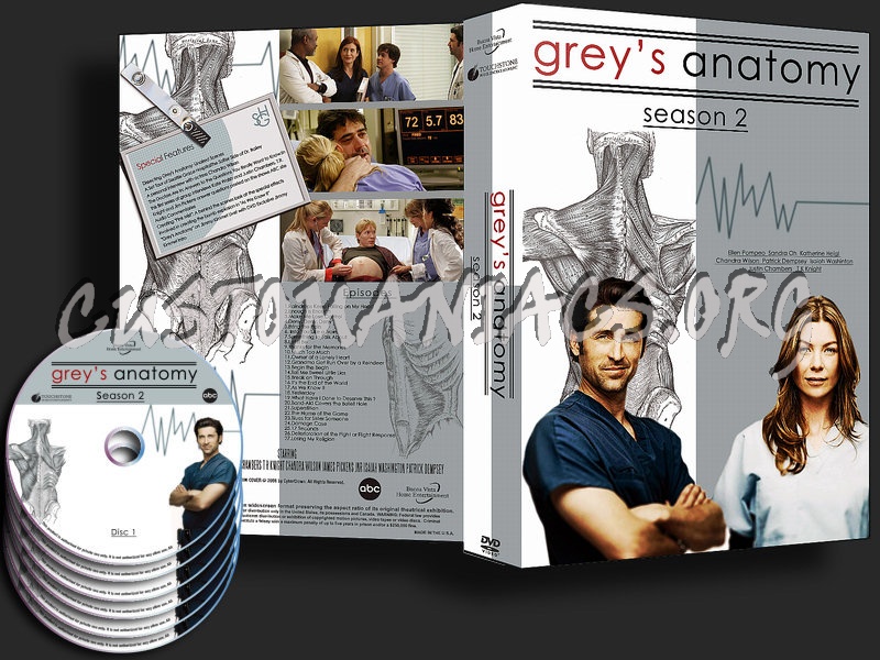 Grey's Anatomy Season 2 dvd cover